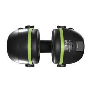 ISO Tunes AIR DEFENDER Bluetooth Earmuff - Black/Safety Green